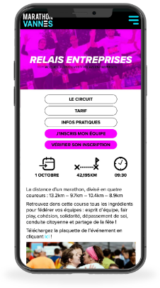 Version mobile du site Marathon de Vannes