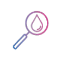 picto loupe goutte d'eau