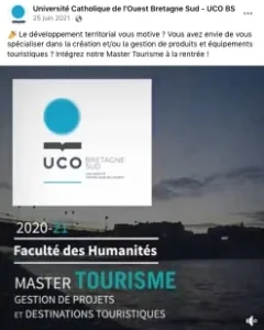 Promotion du Master Tourisme