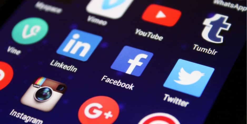 logo des principaux réseaux sociaux